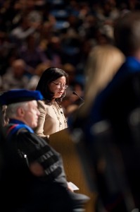 Charlotte Russe's CEO Jenny Ming Speaks to Business Graduates