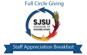The theme for the 2015 Academic Affairs Staff Appreciation Breakfast is 'Full Circle Giving.'