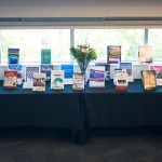 Books written or edited by SJSU faculty members were displayed at the Annual Author Awards in October.
