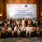 Members of the San Jose State Social Work Education Enhancement Project and partners in Viet Nam pose for a group picture.