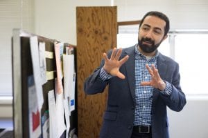 Ehsan Khatami is one of two San Jose State University faculty members selected as an Early Career Investigator Award winner in 2017-18. (Photo: James Tensuan, '15 Journalism)