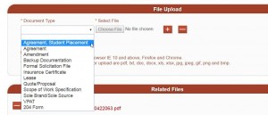 Requisition Upload File Document Type