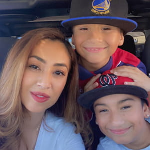 marya lopez with her two sons