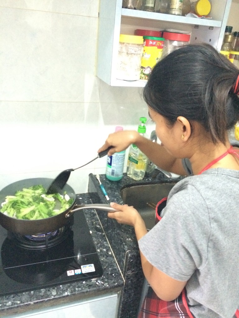 Tini cooking