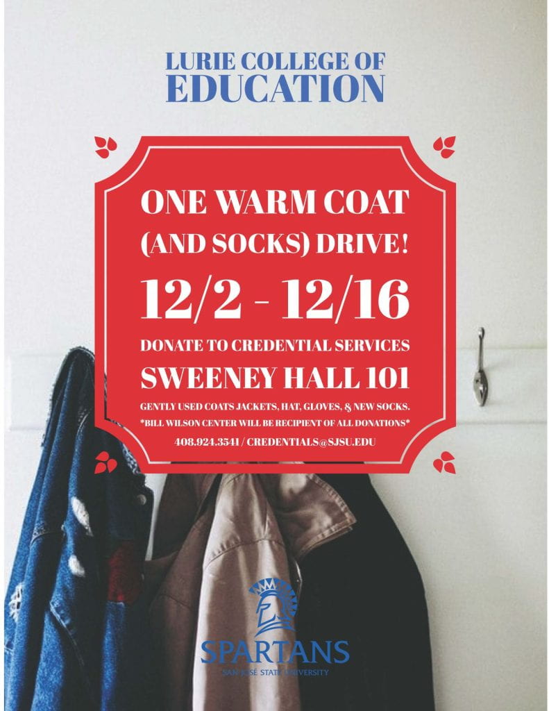 Lurie College of Education One Warm Coat Drive