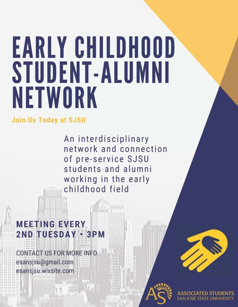 SJSU Lurie College of Education Student Organization ESAN Early Childhood Student Alumni Network