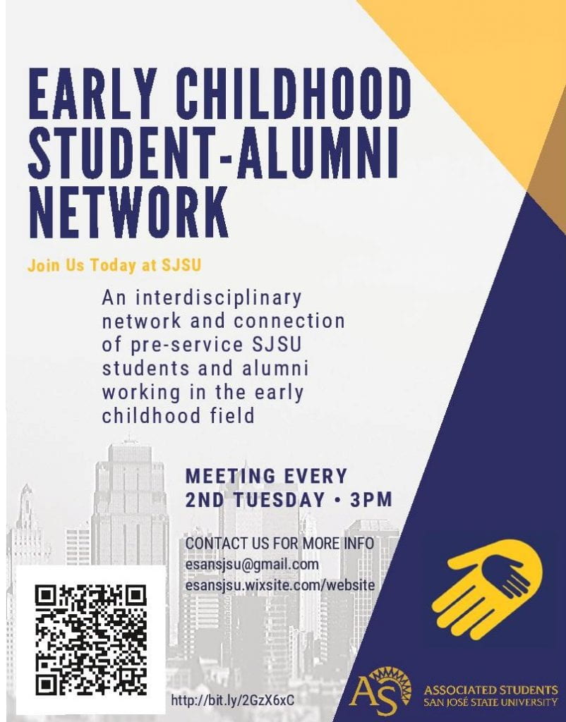 SJSU Lurie College of Education Early Childhood Student Alumni Network ESAN Spring 2020 Meetings