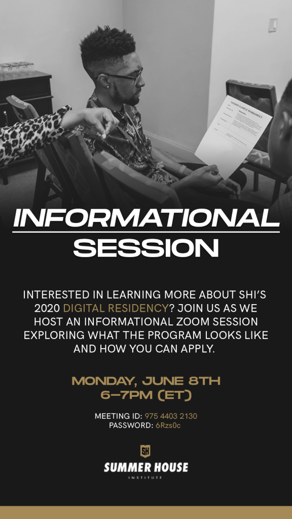 Summer House Info Session