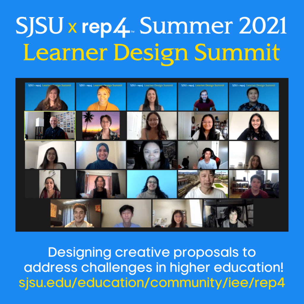 SJSU Lurie College of Education REP4 Learner Design Summit Group Photo