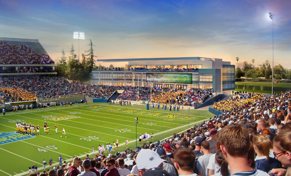 An illustration of the proposed football complex, which will house a Bill Walsh tribute.