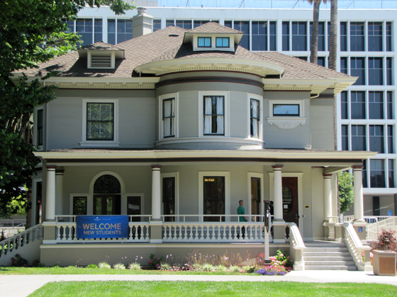 This is an image of the A.S. House, headquarters of Associated Students.