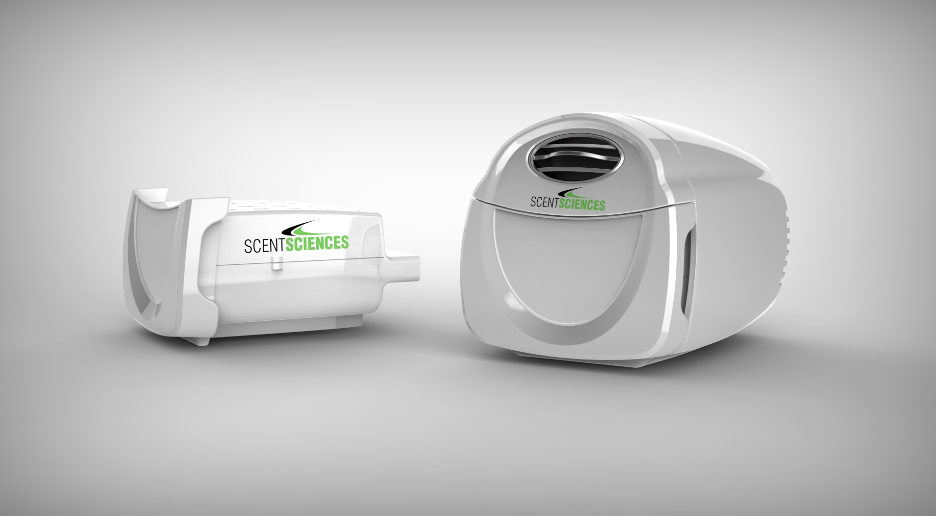 This is a photo of Scent Science Corporation's product, ScentScape, which digitally emits scents.