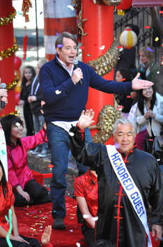 Broderick at Chinese New Years Day parade