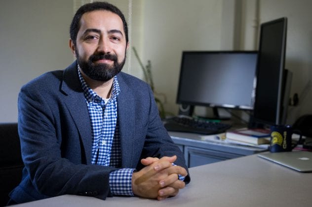 Ehsan Khatami is one of two San Jose State University faculty members selected as an Early Career Investigator Award winners in 2017-18. (Photo: James Tensuan, '15 Journalism)
