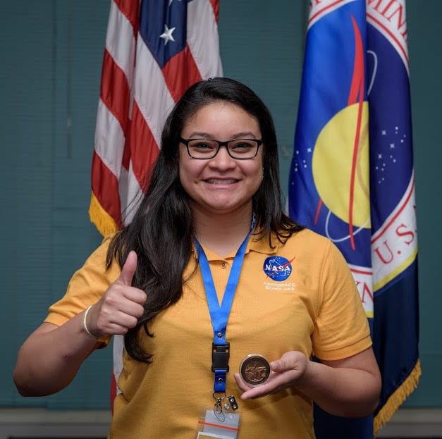 Andrea Coto, '19 Civil Engineering, participated in NASA's Community College Aerospace Scholars program while earning an associate's degree.