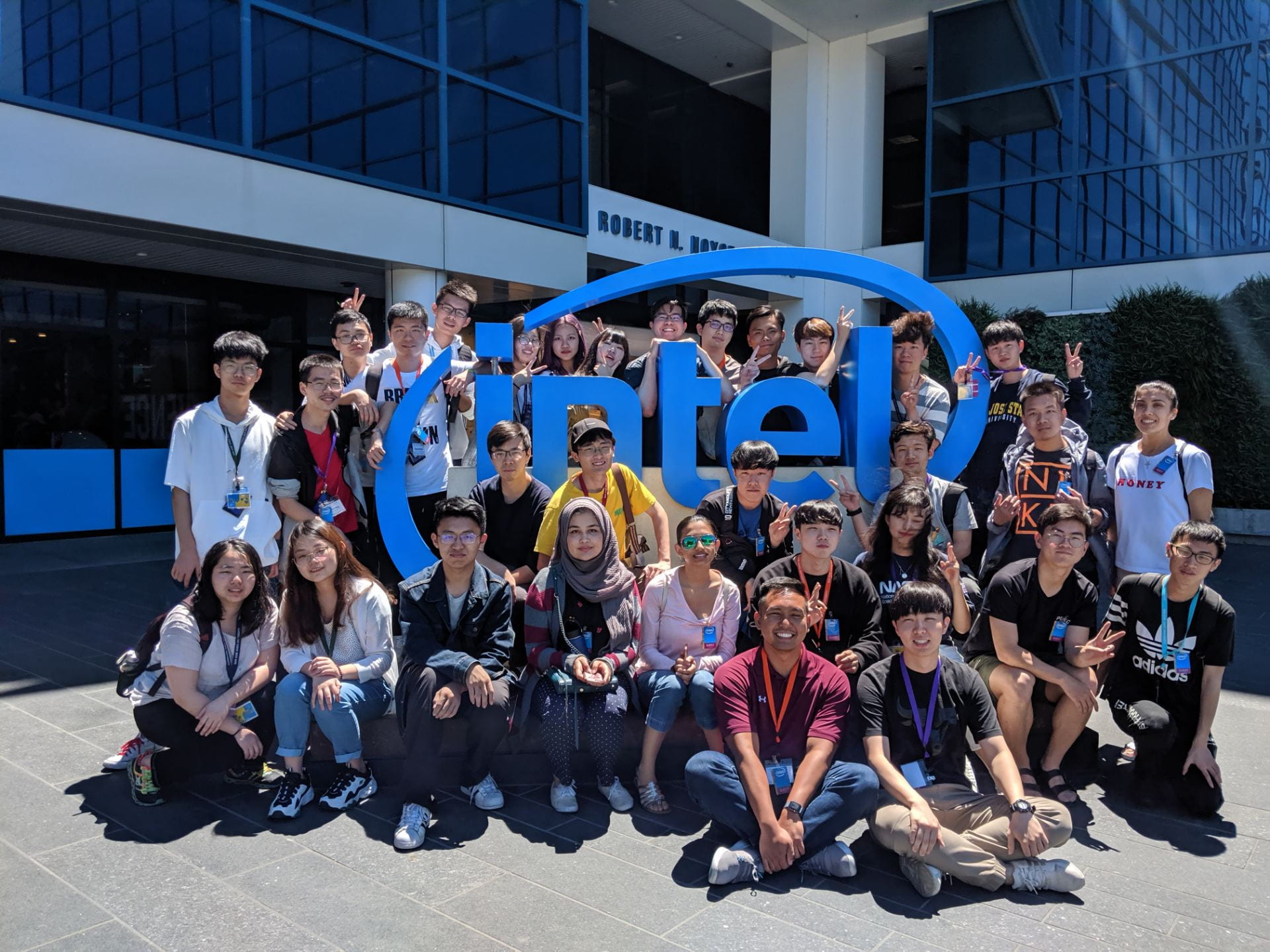 International Engineering Students visit Intel with mentors as part of the Summer in Silicon Valley Program.