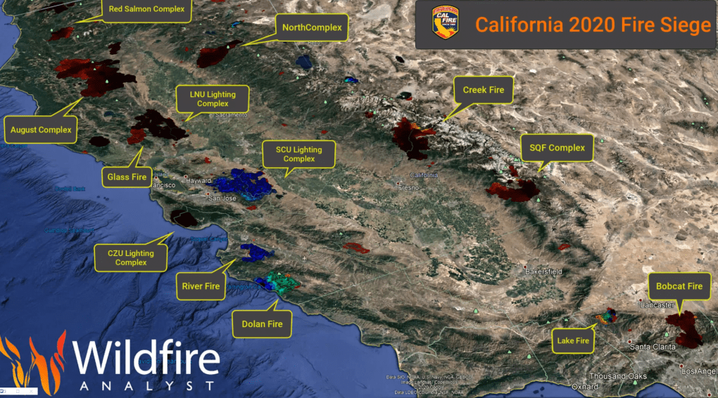 Wildfires in 2020 California