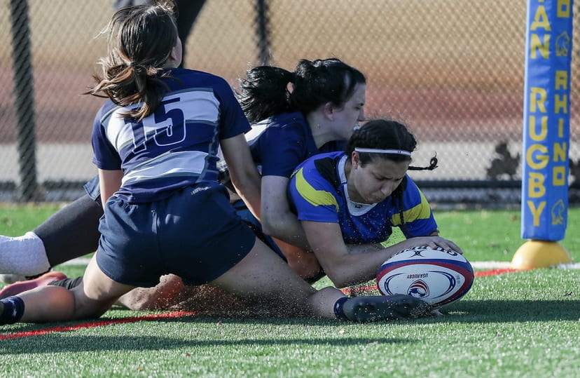 Aimee Ramos, '23 Biomedical Engineering, represented the United States last summer on the US National U-23 women's rugby team, the Eagles. She is in the development pool to potentially play again this summer. Photo courtesy of Aimee Ramos.