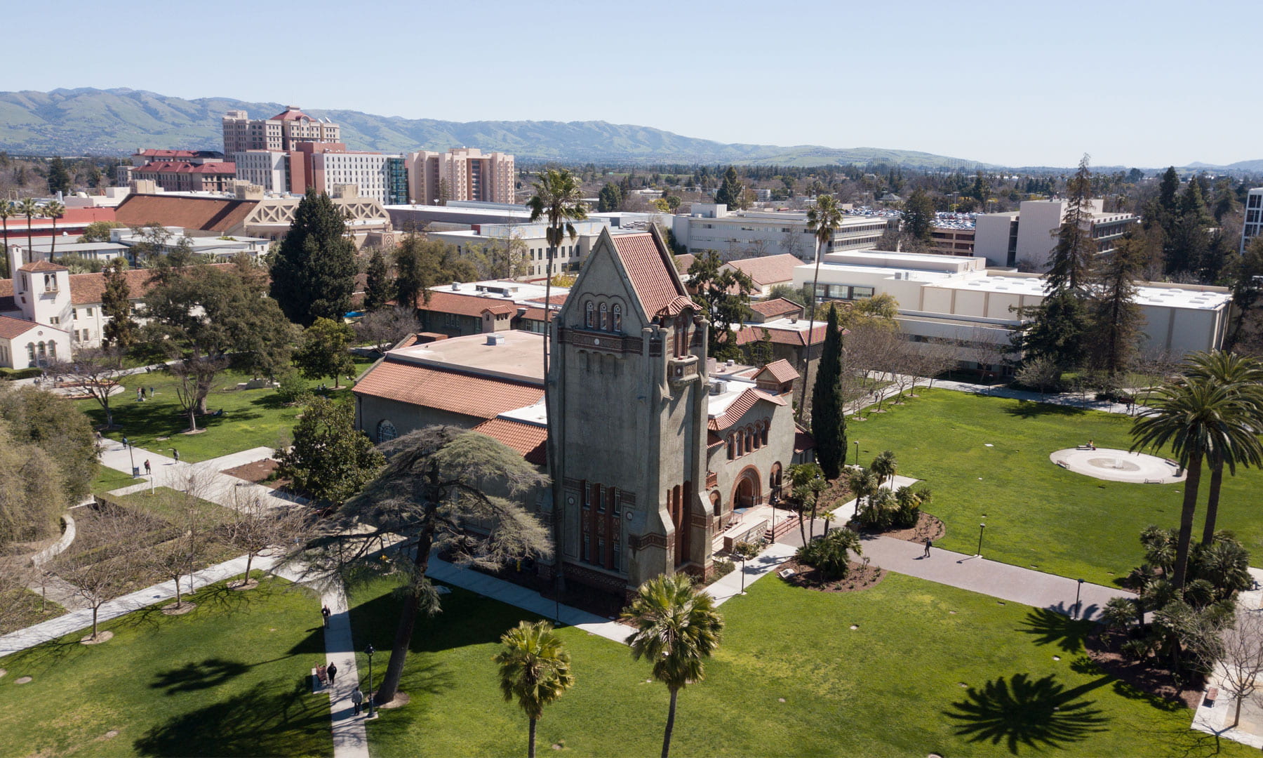 Aerial photo of Tower Hall