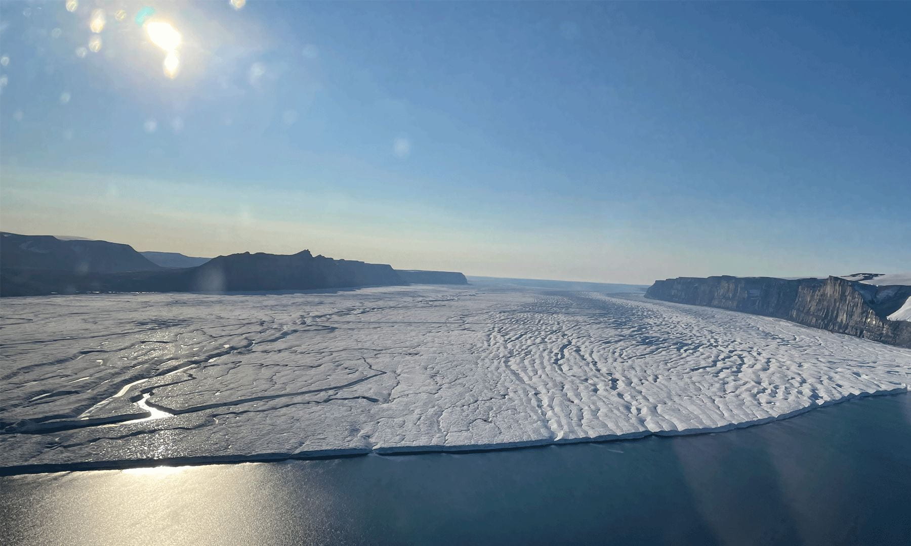 The Ryder ice shelf in Greenland. Photo by Mike Wood.