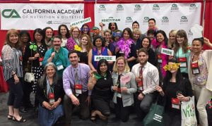 Students, faculty, staff, and preceptors at the 2017 California Academy of Nutrition and Dietetics annual conference in Sacramento, CA 