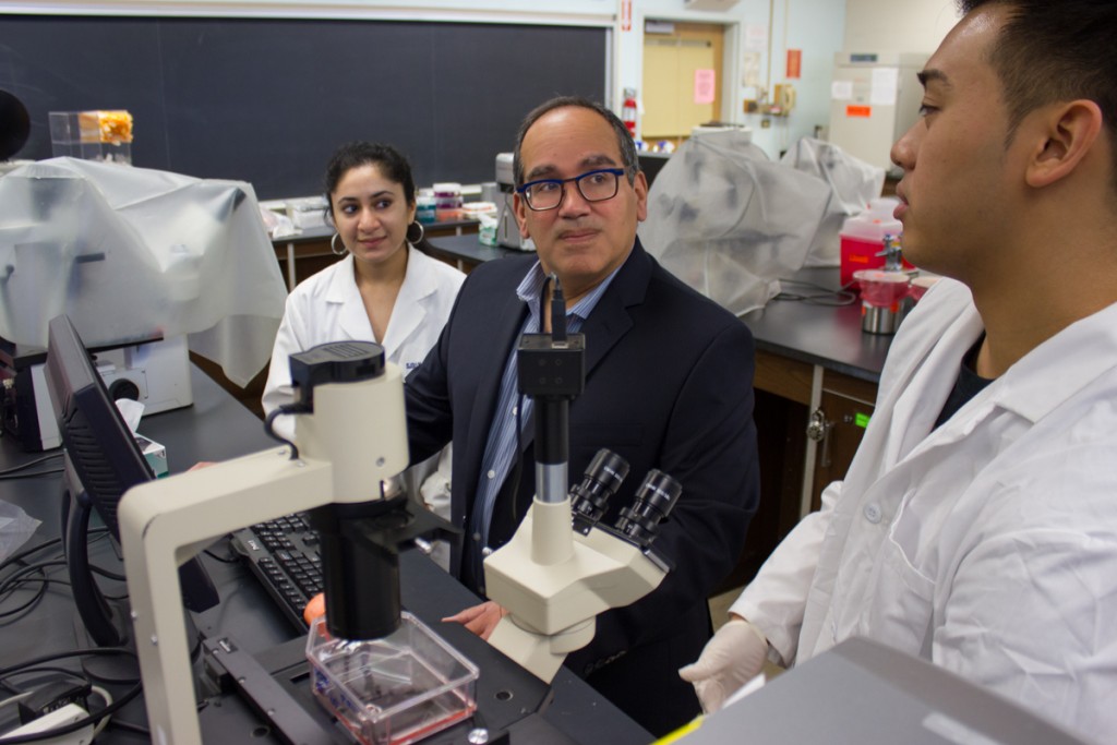“As a member of an under-represented minority group, I am committed to making the unlimited intellectual possibilities of modern biology accessible to all students,”—Professor Julio Soto. 