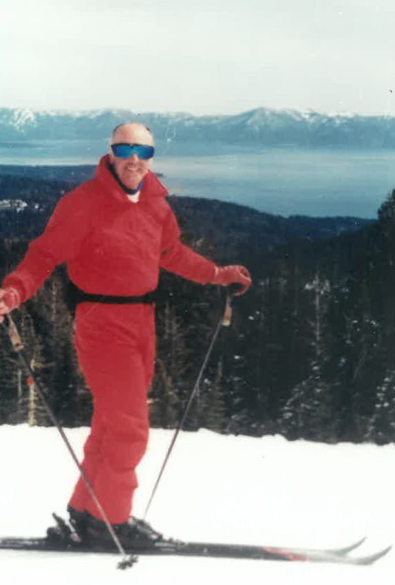 John Aitken skiing.